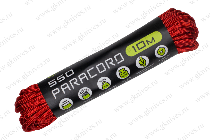 Паракорд 550 CORD nylon 10м RUS (red) арт.0629.59