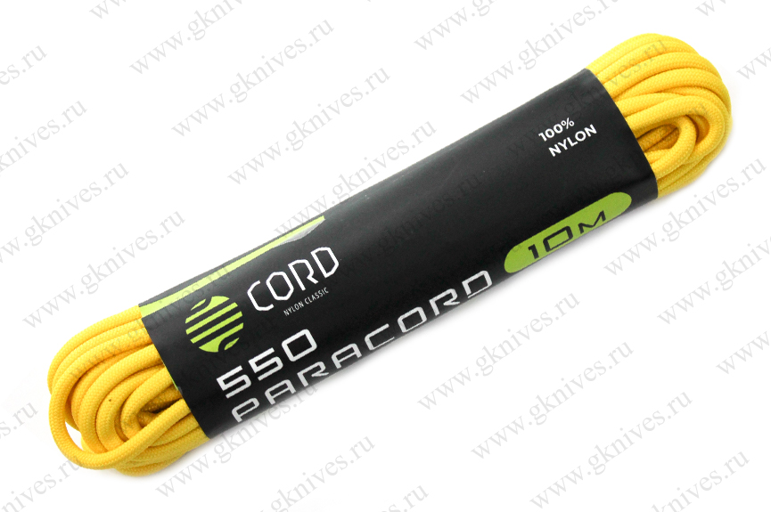 Паракорд 550 CORD nylon 10м RUS (lemon)  арт.0629.154