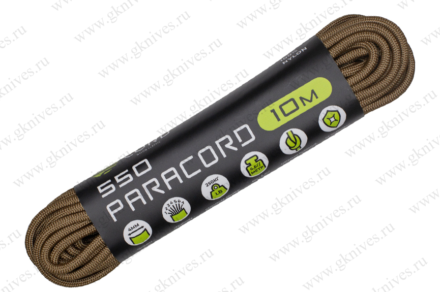 Паракорд 550 CORD nylon 10м RUS (coyote) арт.0629.40