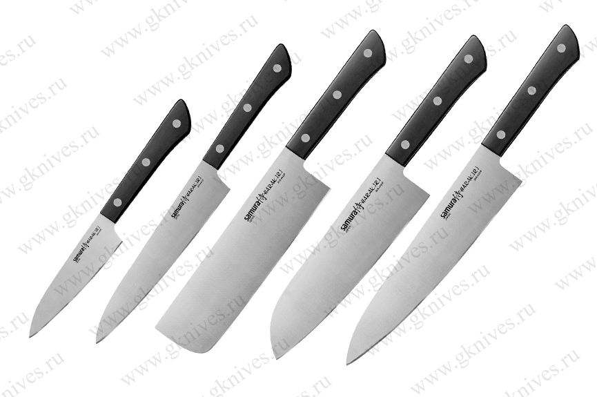 Набор из 5-и ножей Samura Harakiri SHR-0250B арт.0609.120