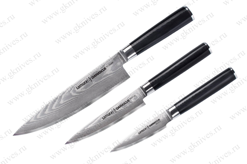 Набор из 3-х ножей Samura Damascus SD-0230 арт.0609.181