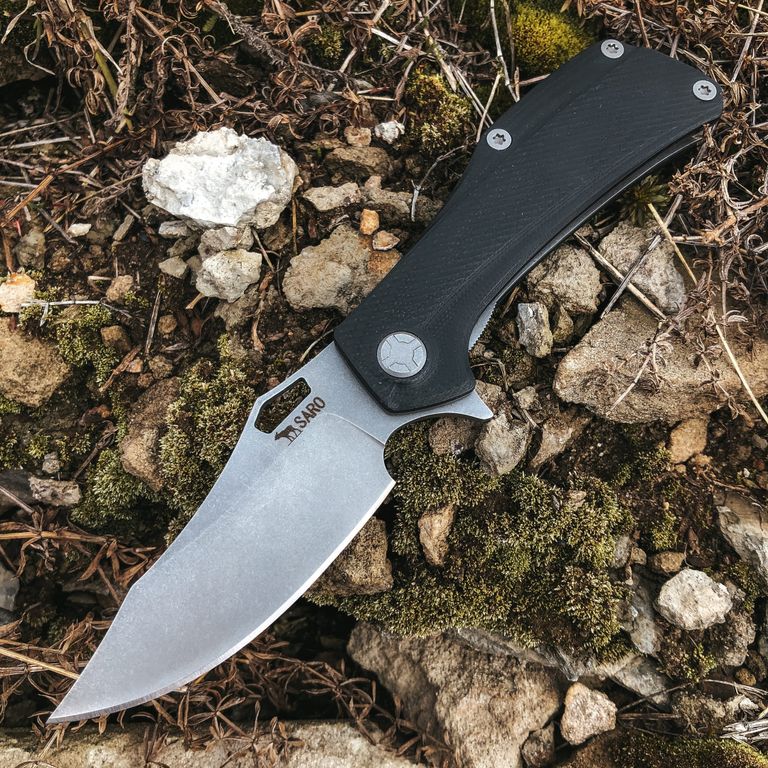 Нож складной САРО СКОРПИОН EVO BOWIE (ЧЕРНЫЙ) арт.0638.14