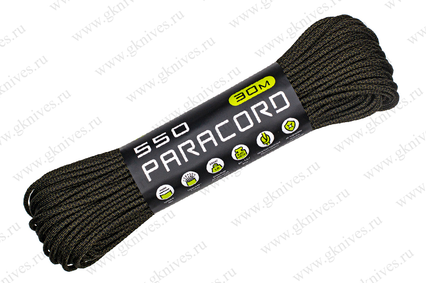 Паракорд 550 CORD nylon 30м RUS (black snake) арт.0629.37