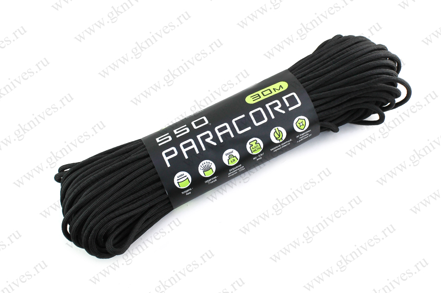 Паракорд 550 CORD nylon 30м RUS (black) арт.0629.25
