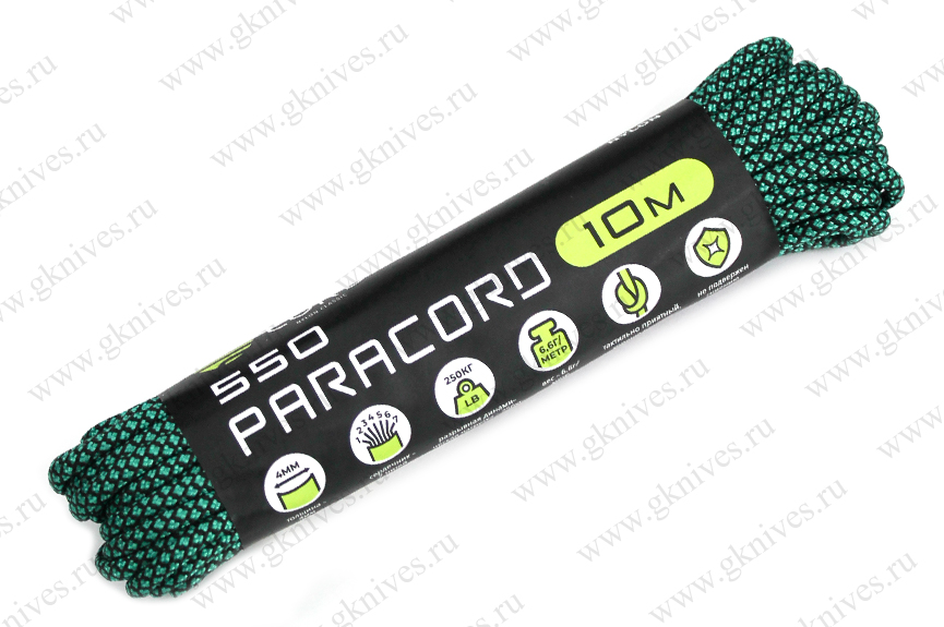 Паракорд 550 CORD nylon 10м RUS (emerald snake) арт.0629.147