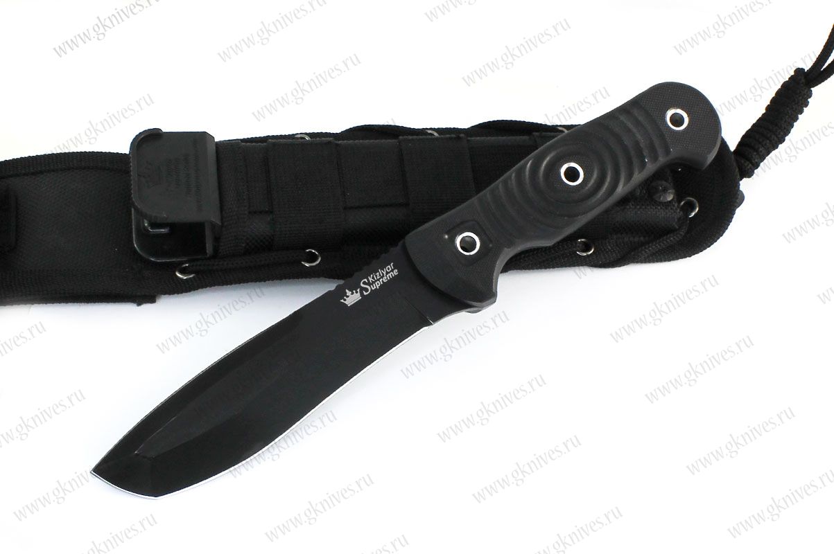 Туристический нож Vendetta AUS-8 Black Titanium
