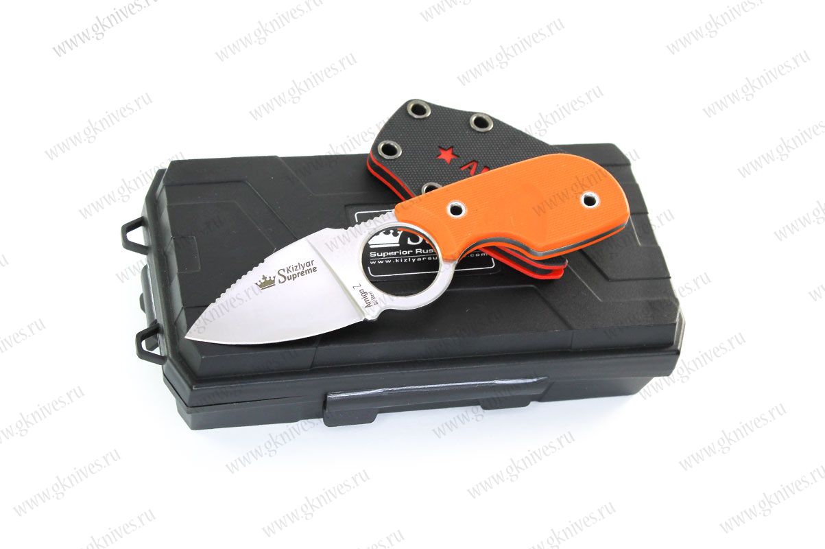 Шейный нож Amigo Z D2 Satin Orange