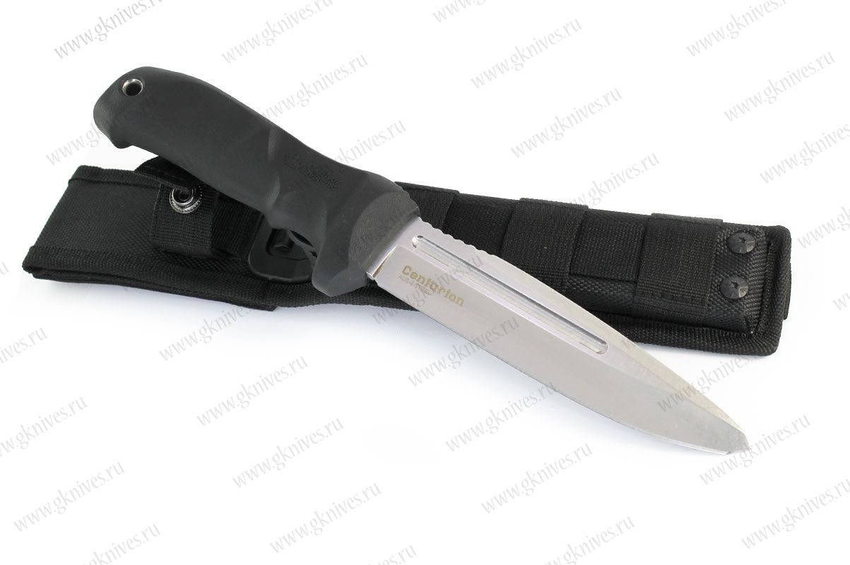 Тактический нож Centurion AUS-8 StoneWash Черные Ножны
