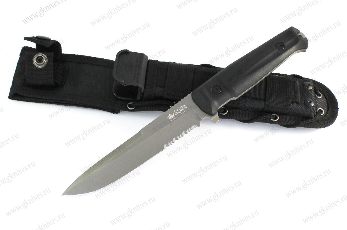 Тактический нож Alpha D2 Tacwash Serrated