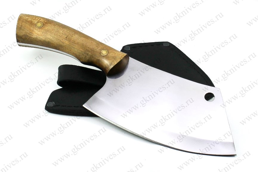 Тяпка для мяса КОК-2 сталь 65х13, рукоять орех арт.0251.2