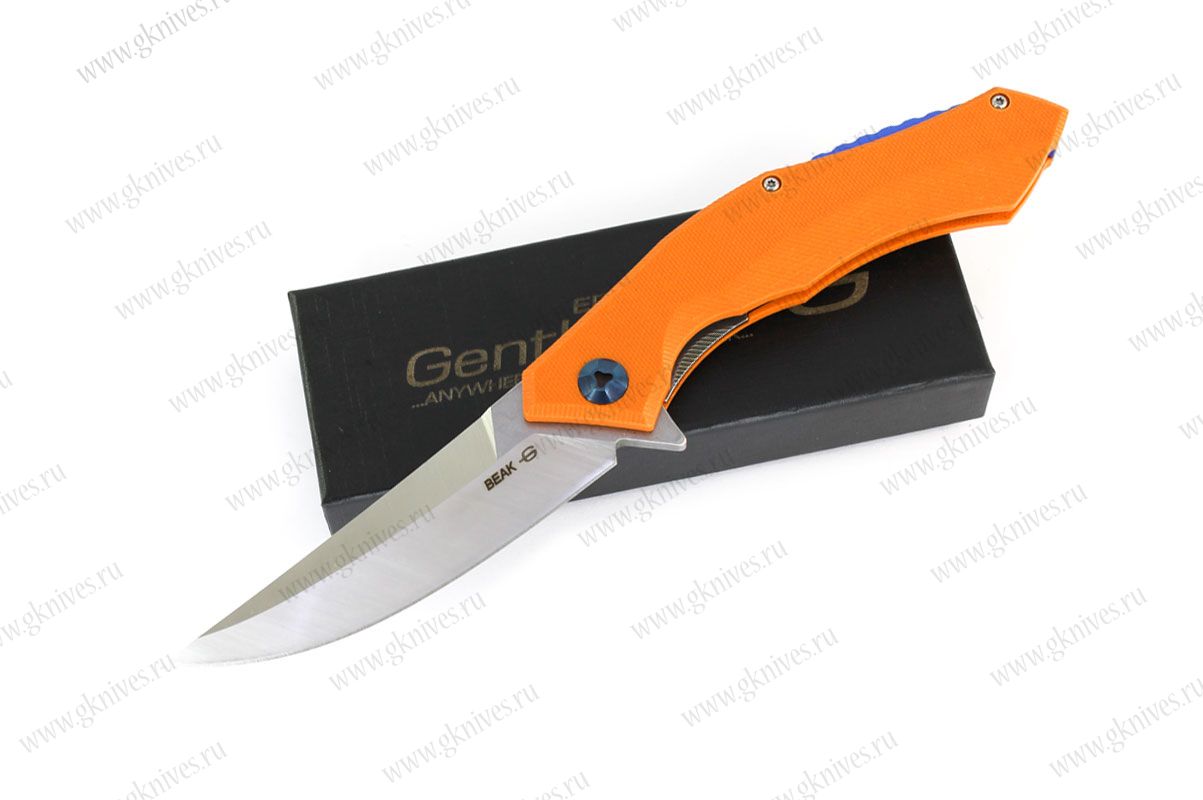 Нож складной Gentleman Knives Клюв / Beak оранжевый