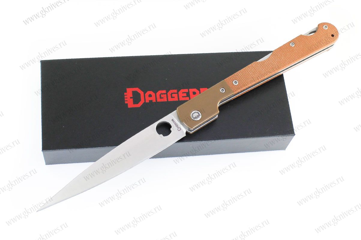 Нож складной Daggerr Корсо / Corso коричневая микарта арт.0182026