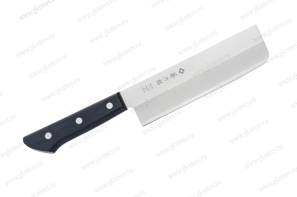 Кухонный нож Накири Tojiro Western (F-315), сталь VG10, 3 слоя арт.2172026
