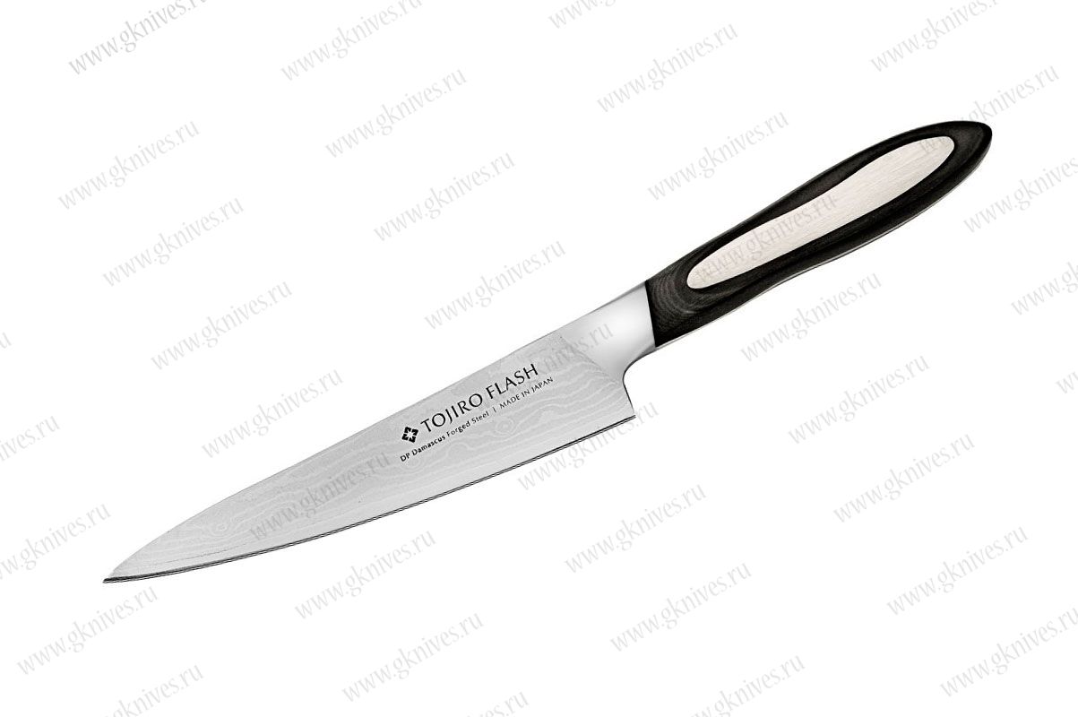 Универсальный нож Tojiro Flash (FF-PA130) дамасская сталь VG10, 37 слоев арт.0635.16