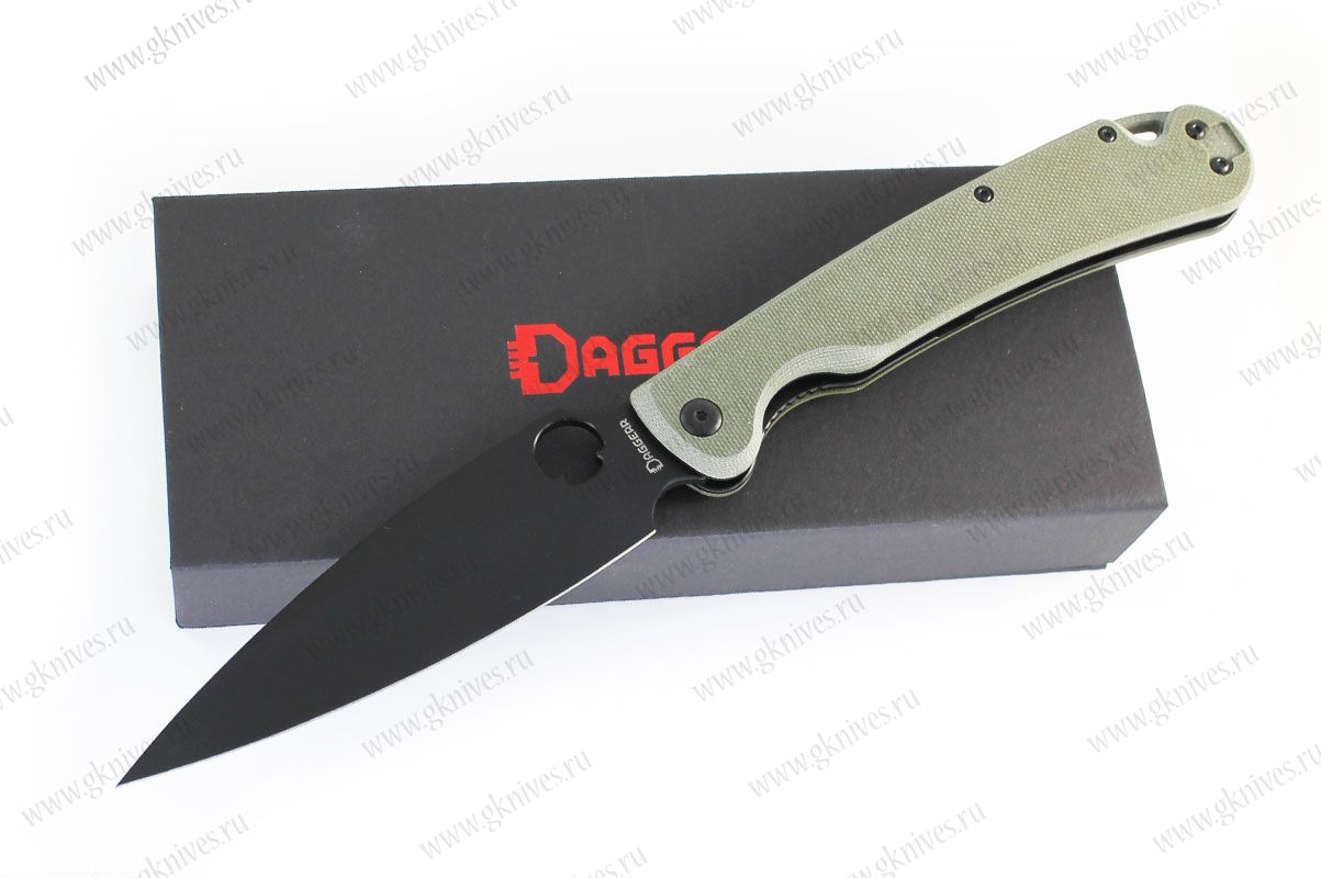 Нож складной Daggerr Жало большое / Sting XL олива, покрытие DLC арт.1252026