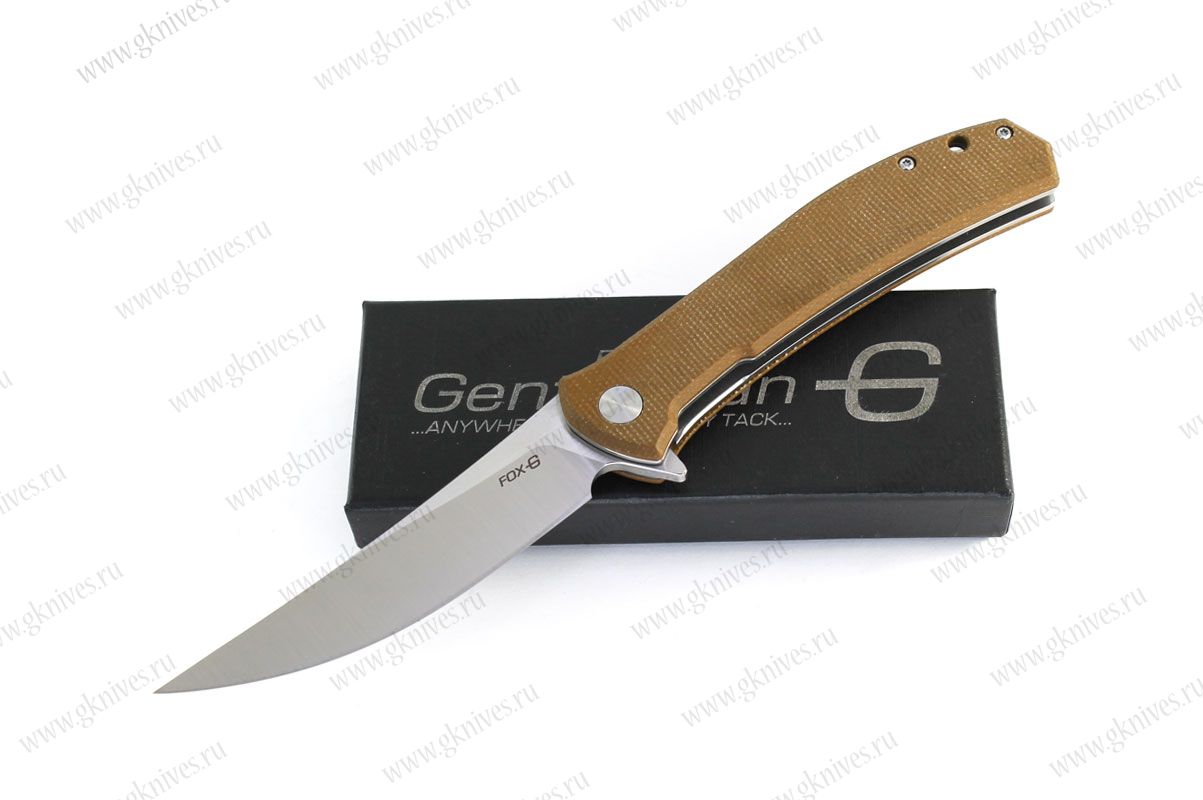 Нож складной Gentleman Knives Лис / Fox коричневый