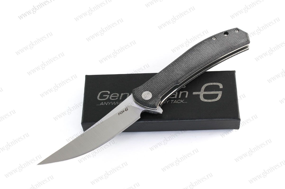 Нож складной Gentleman Knives Лис / Fox черный