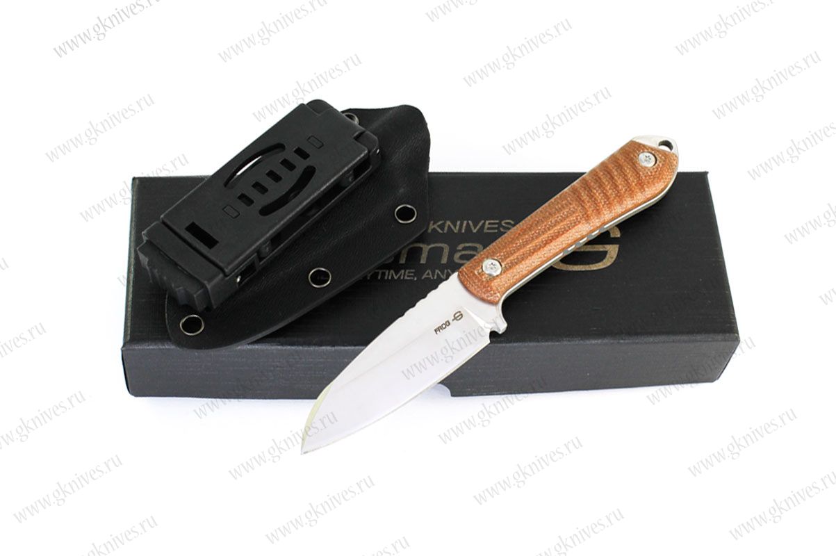 Нож Gentleman Knives Лягушка / Frog коричневый