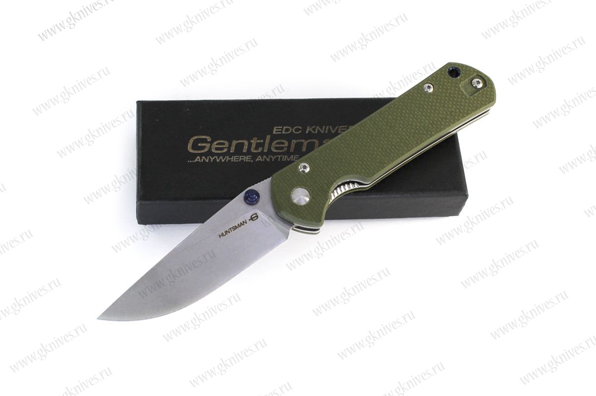 Нож складной Gentleman Knives Охотник / Huntsman зеленый
