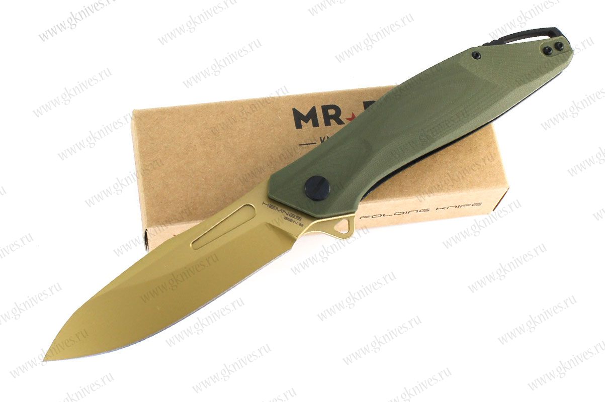 Нож складной Mr.Blade Hemnes Gen.2 PVD, рукоять G10 олива арт.3642026