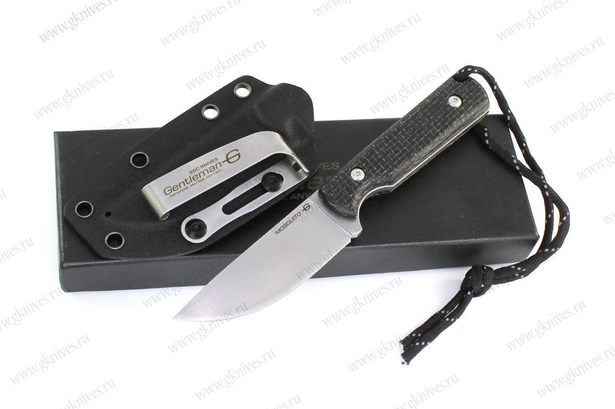 Нож Gentleman Knives Москит / Mosquito черный арт.0777.32