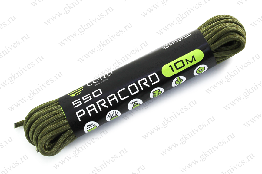 Паракорд 550 CORD nylon 10м RUS (olive)  арт.0629.200