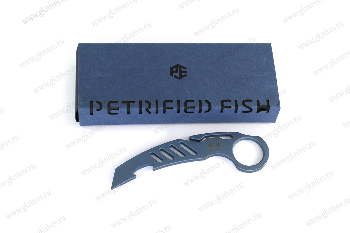 Скелетный нож Petrified Fish Karatool Titanium PFT01 B