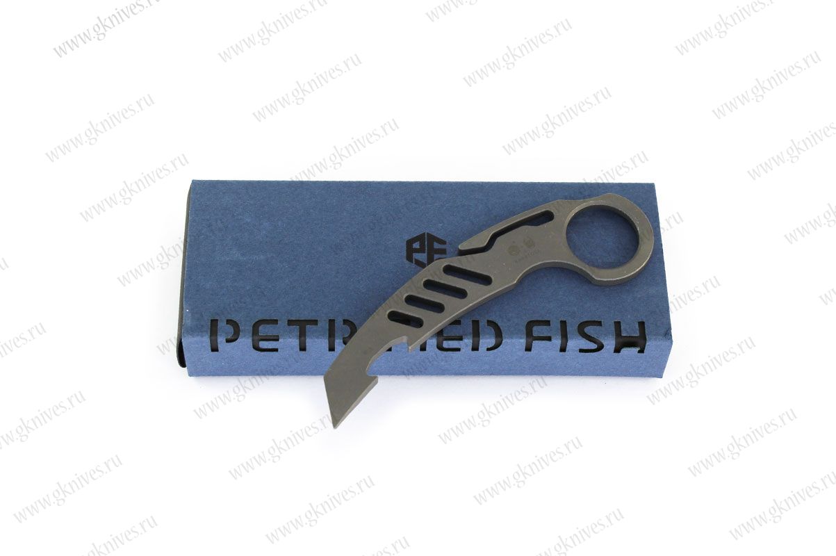 Скелетный нож Petrified Fish Karatool Titanium PFT01 W
