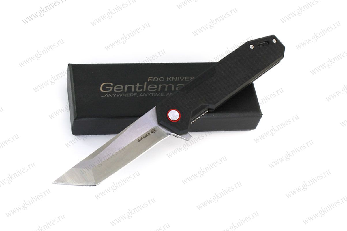 Нож складной Gentleman Knives Самурай / Samurai черный