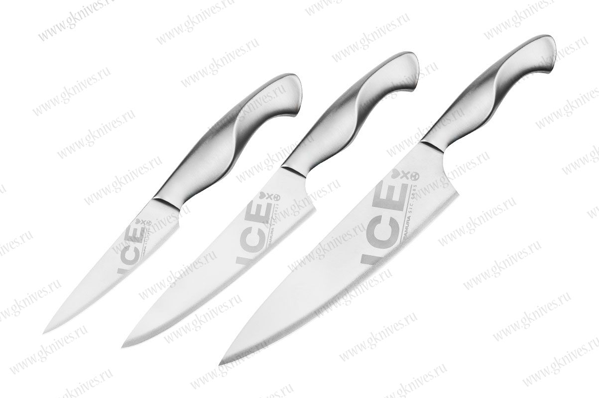 Набор из 3 ножей Samura Ice SIC-0220 (10,23,85), AUS-8 арт.3242026