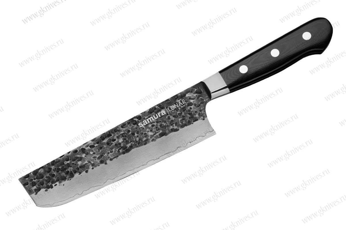 Нож кухонный Накири Samura Pro-S Lunar SPL-0074, 167 мм, VG-10 арт.3402026