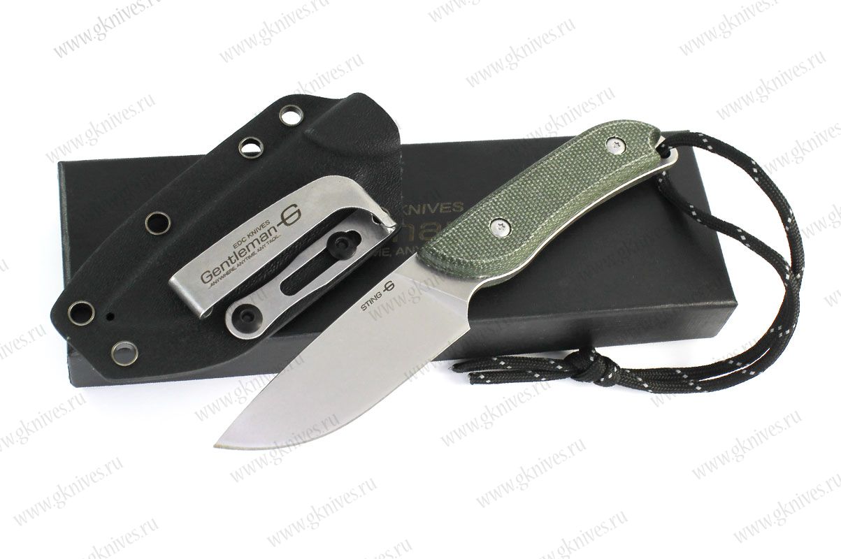Нож Gentleman Knives Жало / Sting зеленый арт.0777.28