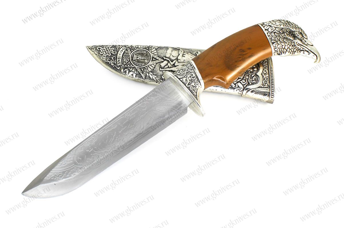 Сувенирный нож Орел (серебро) арт.4342026