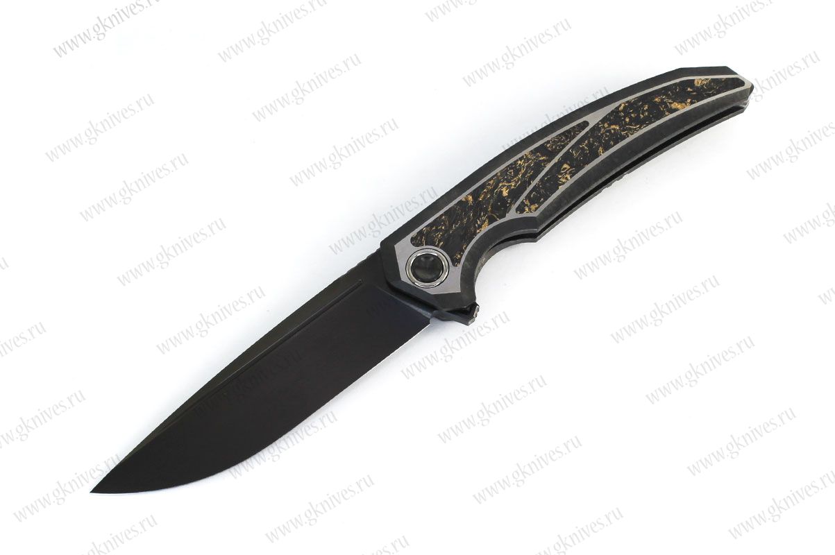 Складной нож Espada Tmax DLC CrystalTi Gold Carbon