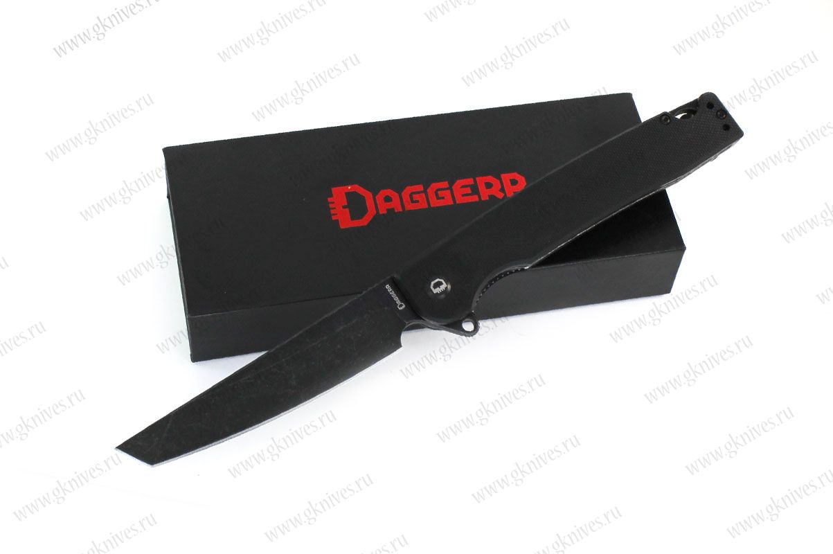 Нож складной Daggerr Ронин / Ronin 2.0 черный, черный клинок арт.0645.127