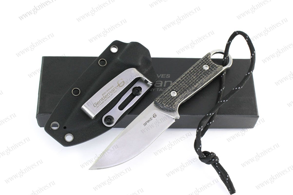 Нож Gentleman Knives Шип / Spike черный