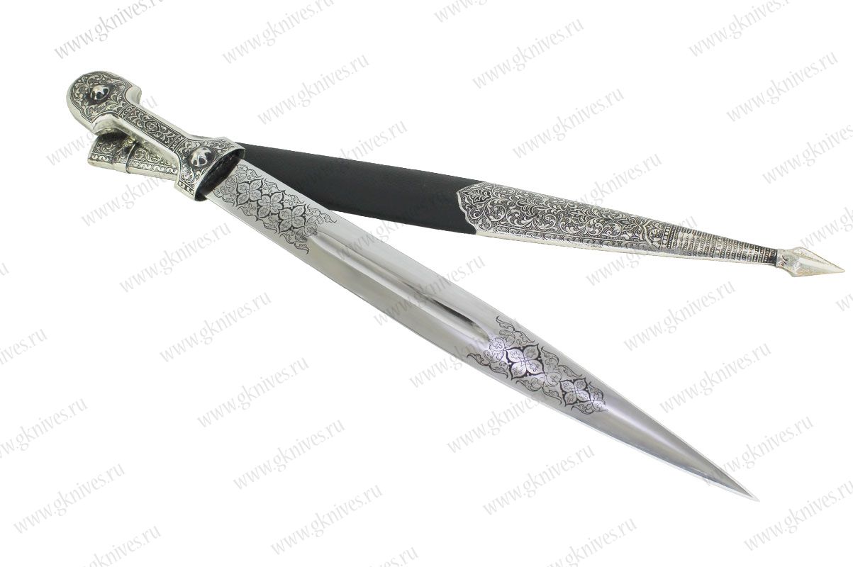 Кавказский кинжал Ирбис (кожа) №1 арт.0947.149