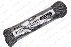 Паракорд 550 CORD nylon 10м RUS световозвращающий SuperReflective (black snake) арт.0629.132