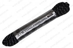 Паракорд 275 (мини) CORD nylon 10м RUS световозвращающий (black) арт.0629.109