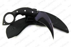 Нож Крюк (сталь рессорная 65г, граб) арт.0356.02