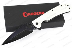 Нож складной Daggerr Стрела / Arrow белый, черный клинок арт.0645.57