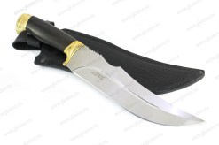 Нож Аллигатор сталь 65х13, рукоять граб / латунь арт.4002026