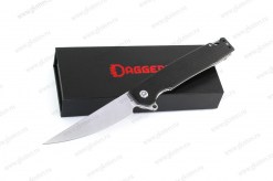 Нож складной Daggerr Квайггерр / Kwaiggerr 2.0 черный, светлый клинок арт.0645.125