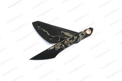 Нож туристический KOI киридаши N.C.Custom Black stonewash, Black арт.0440.18