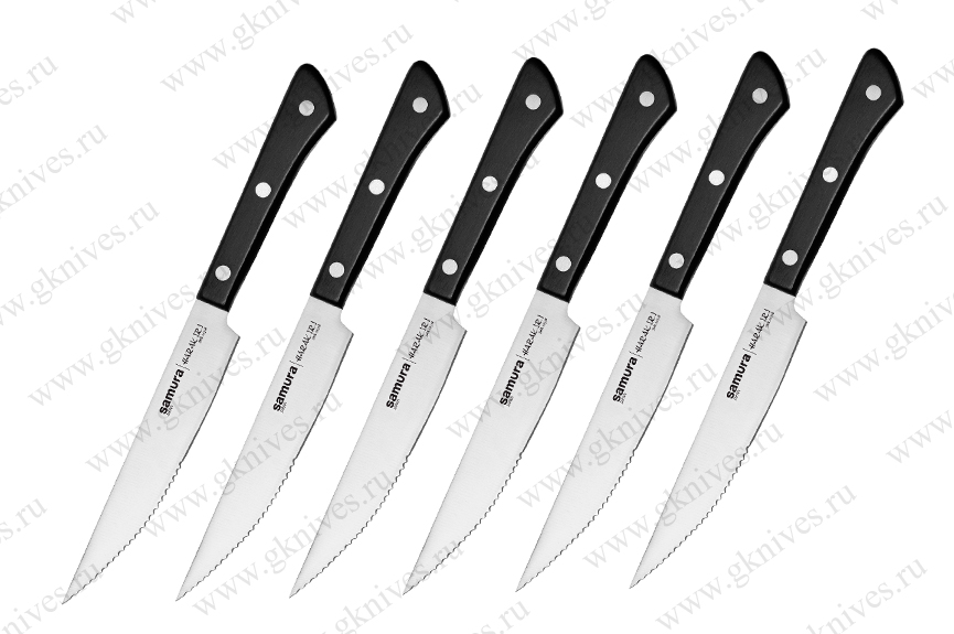 Набор стейковых ножей Samura Harakiri SHR-0260B арт.0609.250